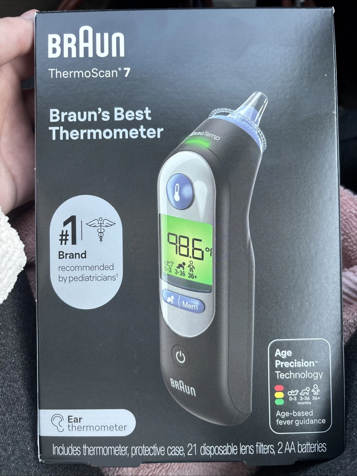 Braun IRT6520US Battery Powered Infrared Digital In Ear Thermometer with...
Opens in a new window or