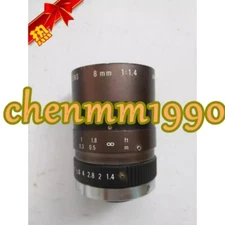 1PC used COSMICAR LENS 8MM 1:1.4  #YY