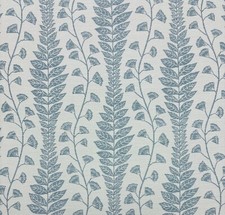 BALLARD DESIGN LUCIA BLUE InsideOut FLORAL LEAF VINE FABRIC BY YARD 57"W