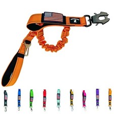 Heavy Duty Tactical Dog Leash - Bungee For Large Dogs Reflective Dual Handles...