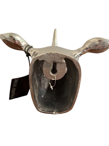 Drexel Heritage Large Silver Metal RHINO Wall Mounted Head Fixture Sculpture - Picture 8 of 18