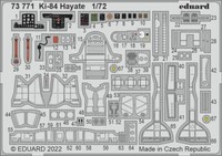 MW22 Eduard 73771 KI-84 Hayate 1/72 Pe Set For Arma Hobby