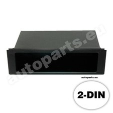 Cassetto Vano Porta Oggetti per Vano Autoradio Auto 2DIN Universale Nero