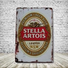 Stella Artois Vintage Style Tin Metal Bar Sign Poster Man Cave Collectible New