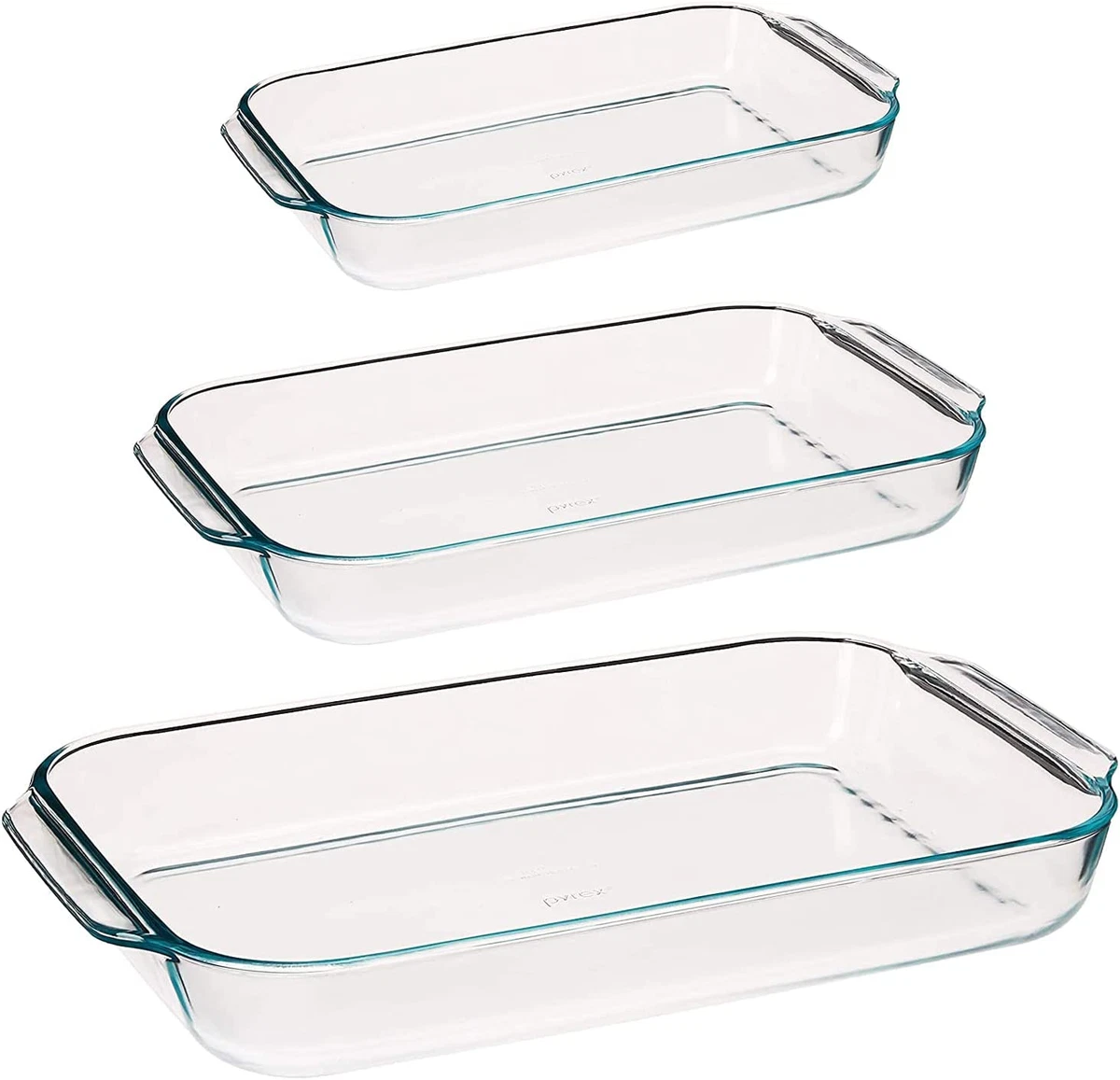 8-Piece Glass Bakeware Set with Lids, Rectangular Glass Baking Dish with BPA-Free Lid, Glass Pans for Baking, Freezer and Oven Safe, Size: 1 Quart (