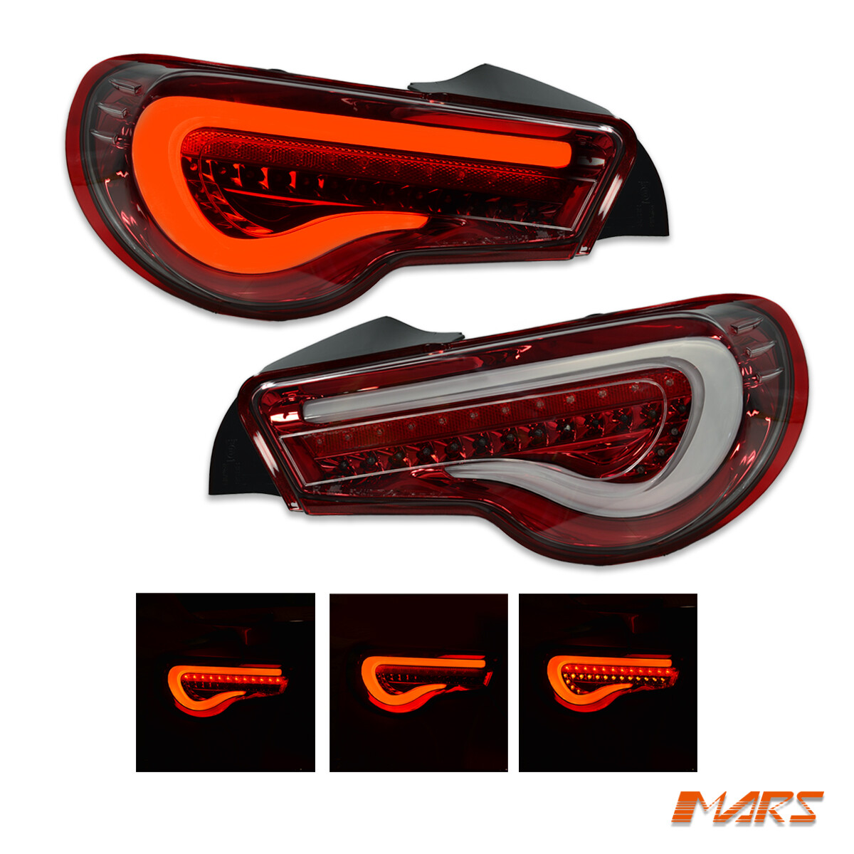 VALENTI RED LED Sequential Tail lights for Toyota 86 ZN6 GT
