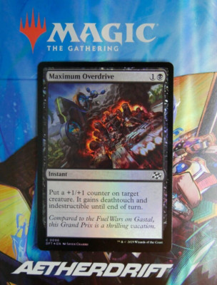 MTG DFT: Maximum Overdrive (Instant) Regular Common Foil 0096 Aetherdrift