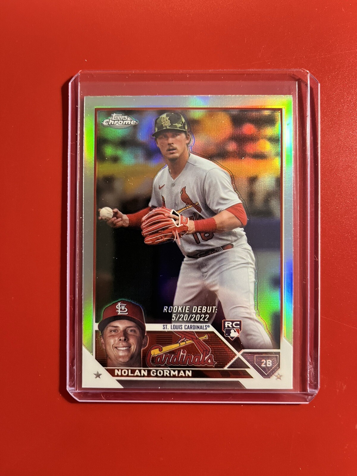 2023 Topps Chrome Update Nolan Gorman RC Rookie Refractor #USC145 Cardinals