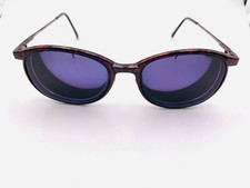 Vintage Marchon CFG-15 Marble Brown Oval Sunglasses FRAMES ONLY Japan