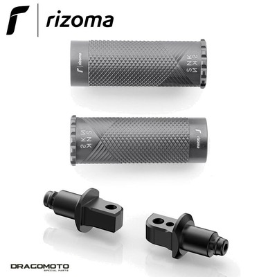 SUZUKI GSX S 1000 ABS 2017-2020 RIZOMA PE615D PE693B Grey Pass Snake Pedans...