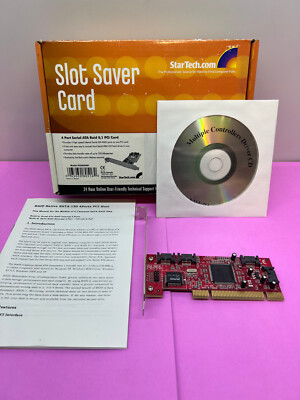 Star Tech A114-00B 4 Port PCI RAID Controller Adapter Card Free Shipping