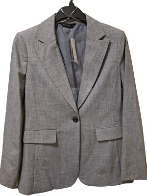Womens Jacket Fashion Grey Active &Smart Look Size 10/EU40 Chest 36.5in By F&F