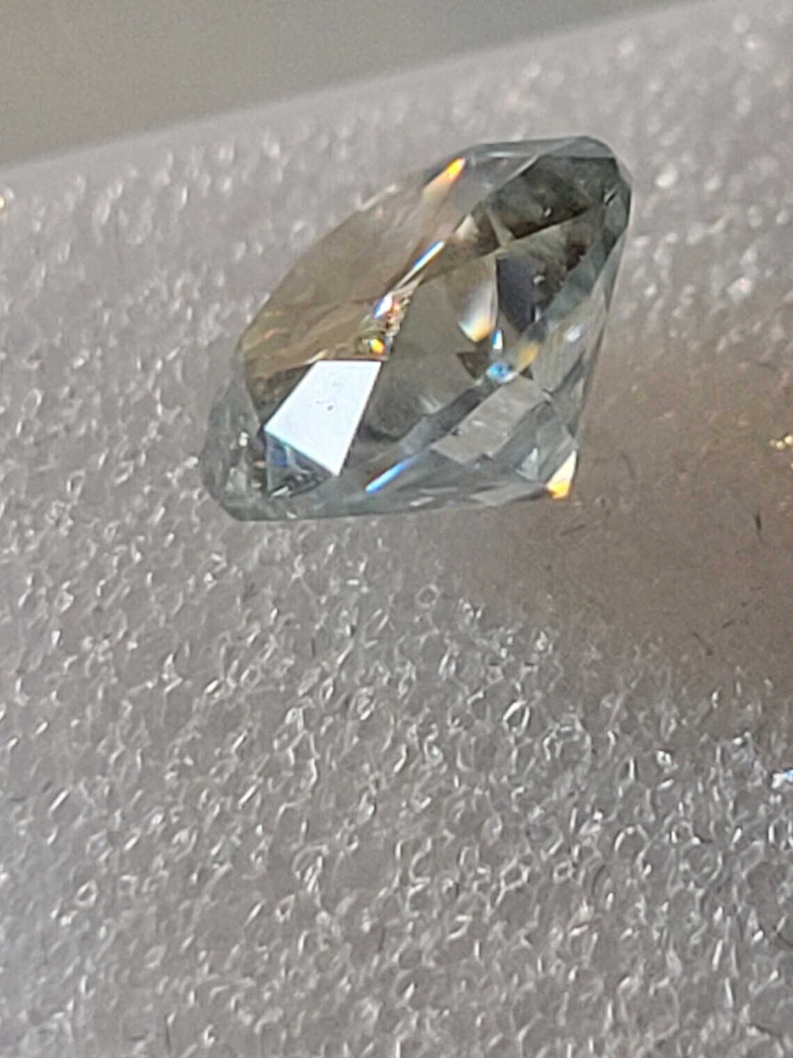 White Rounded Diamond 2 CT Pair Natural White Diamond 6.50 MM Round Cut VVS1 D Grade IDGL ...