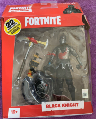 Fortnite ~ BLACK KNIGHT 7-INCH ACTION FIGURE ~ Distressed