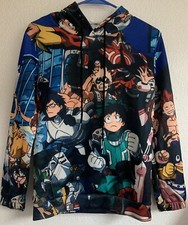 My Hero Academia 3D Printed Anime Cosplay Hoodie Sweatshirt Unisex Size Medium