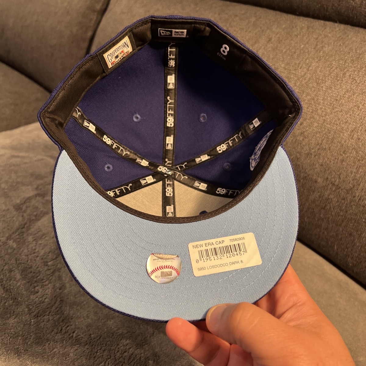 Casquette New Era LA Dodgers 50e Anniversaire - Bleue, Taille 7 (Homme) - Édition Anniversaire