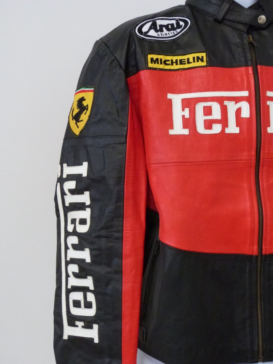 ジャケット・アウター 00s ferrari leather racing jacket XL 00s ferrari leather racing jacket XL