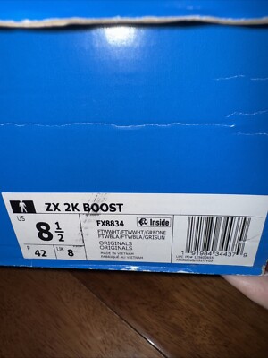Adidas Originals ZX 2K Boost Men's Athletic Shoes, Size 8.5 FX8834