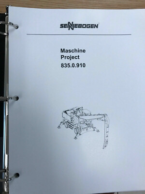 Sennebogen 835 Parts Manual Binder 835.0.910 USPS Priority Mail