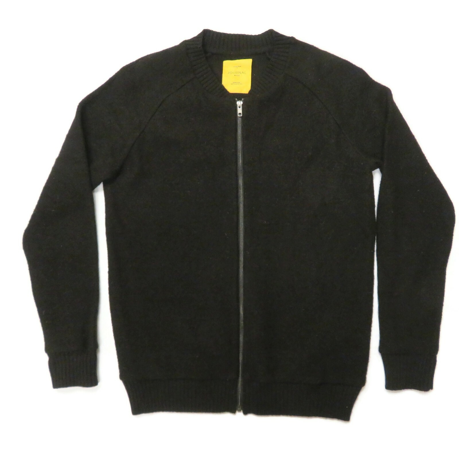 Northern Influences Black Wool Bomber Jacket - Men's Medium-image