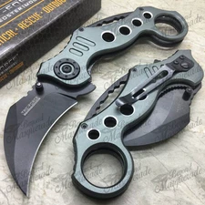 Tac-Force Karambit Style Outdoor Rescue Spring Assisted Pocketknife [Grey]