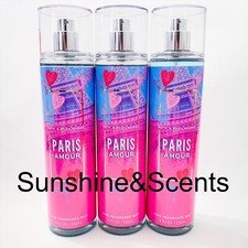 3-PACK Bath  Body Works PARIS AMOUR Fine Fragrance Mist Spray Body Spray 8oz