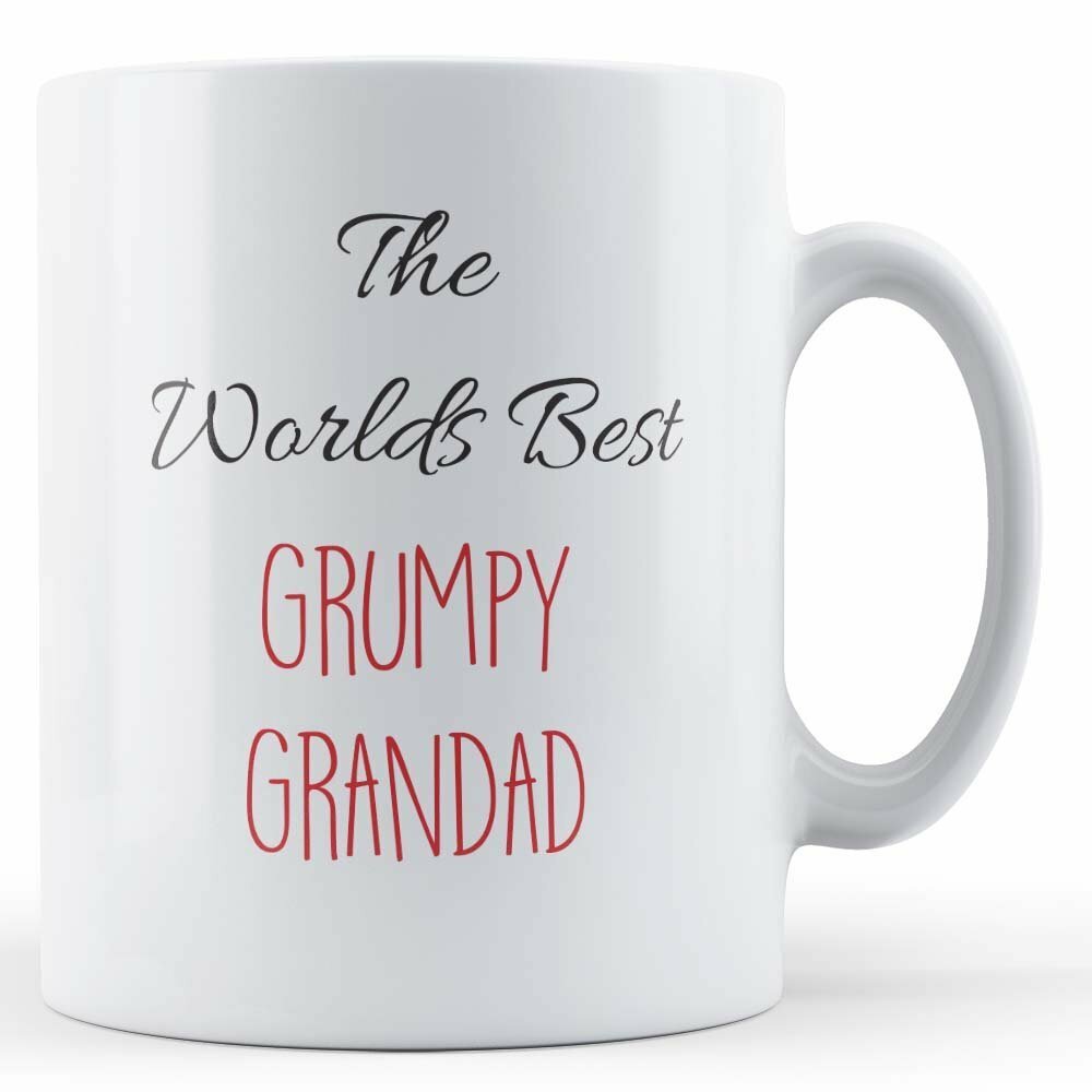 Worlds Best Grumpy Grandad - Funny Father's Gift Mug