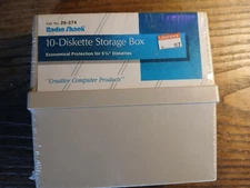 Radio Shack 10-Diskette Storage Box/Case for 5.25" Disks 26-274 RadioShack NEW