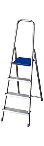 FACAL Scala Alluminio Domus 4 Gradini Portata 100 Kg 144 cm Uso Domestico K100-4