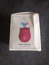 Happy Meeting Joy at Meeting Rose Shaped Mini Massager for Women RED New Sealed