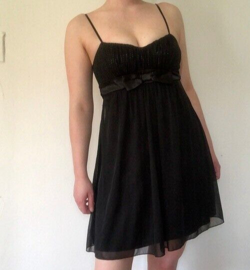 Ruby Rox dress Black beaded sequin mini lined Par… - image 1