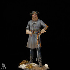 Confederate general James Longstreet 54mm Painted Toy Soldier Pre-Sale  Art