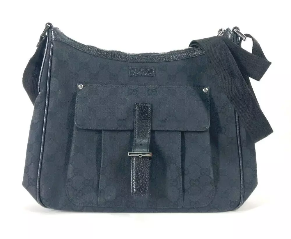 Sac à bandoulière Gucci GG Supreme Messenger GG toile noire 114272