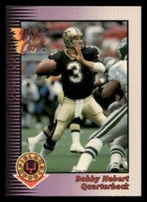 1992 Wild Card #25 Bobby Hebert Field Force New Orleans Saints