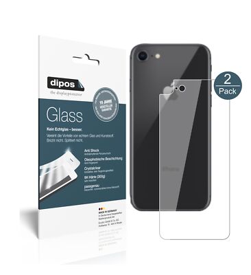 Dipos FLEX Pellicola Protettiva Per IPhone SE (2020), 2 Pezzi, 3D Full Cover, Antiurto, Trasparente, Made In Germany