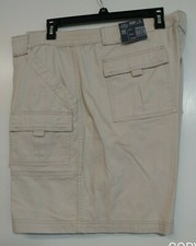 NWT Men's St. John's Bay CARGO HIKING SHORTS Size 42 Comfort Stretch 100% cotton