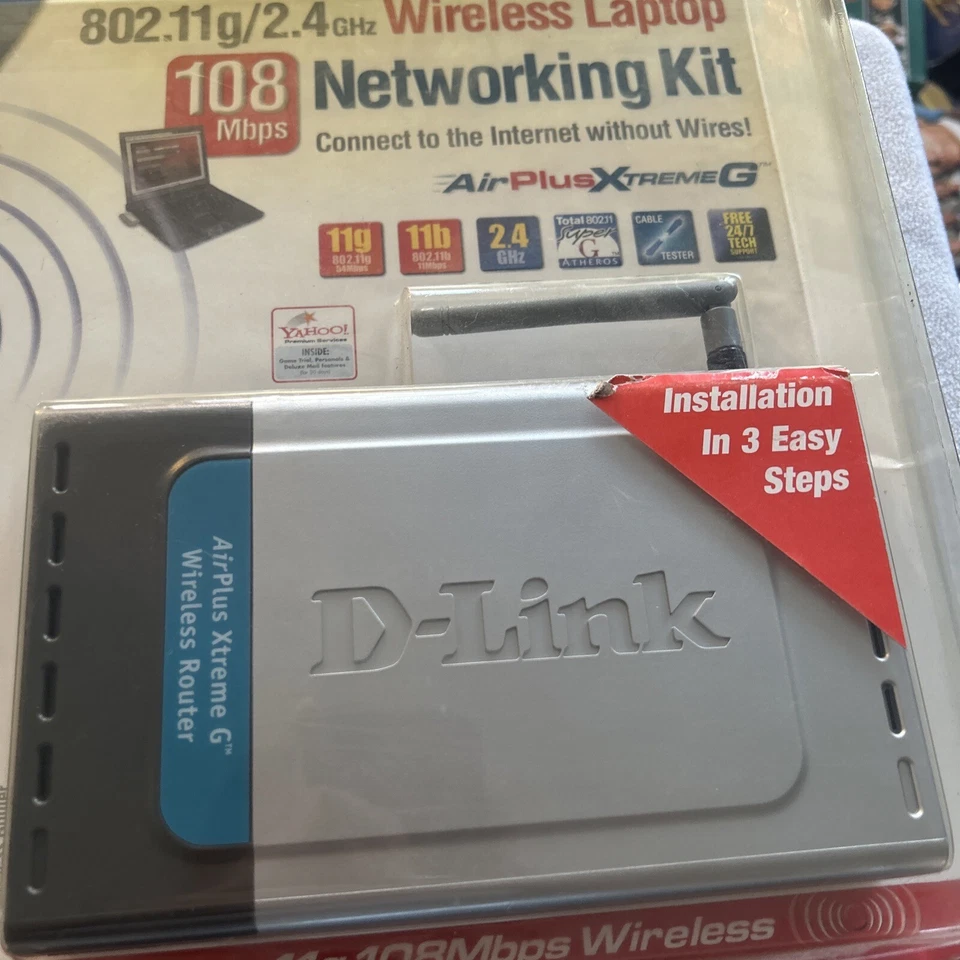 D-Link AirPlus G Wireless Networking Kit Router and USB Adapter DWL-925 - Image 3 of 4