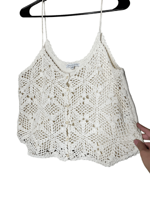 american eagle crochet top
