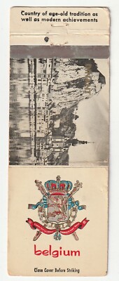 MATCHBOOK COVER - BELGIUM TOURIST BUREAU - NEW YORK CITY - VISIT BELGIUM