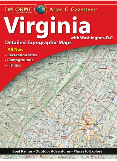 Virginia State Atlas & Gazetteer, by DeLorme:  DISCOUNTED  -  GREAT PRICE!!