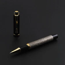 Baoer 507 Eight Horse Pewter Color Rollerball Pen 