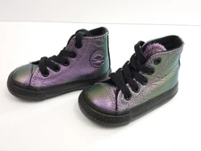Converse All Star High Top Violet & Black Camelion Infant Size 4 100% Authentic!