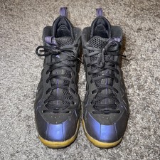 Nike Little Posite One Eggplant Youth 7Y Womens 8.5 Purple Black Foamposite