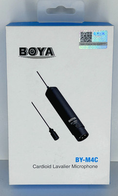 New in Box BOYA BY-M4C Cardioid Lavalier Microphone New in Box