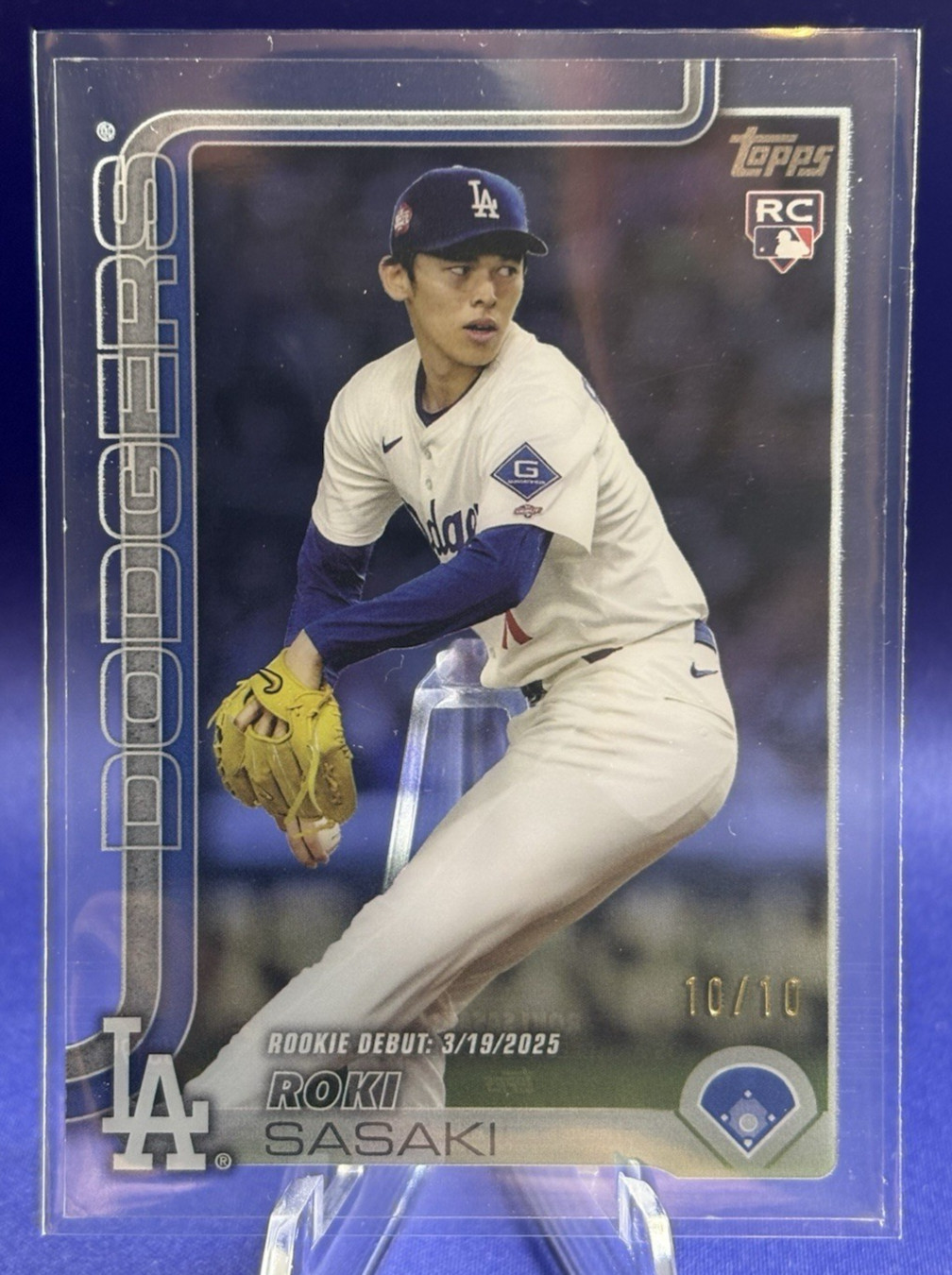 2025 Topps Update US199 Roki Sasaki RC Debut Clear Acetate SSP /10 🔥 💎