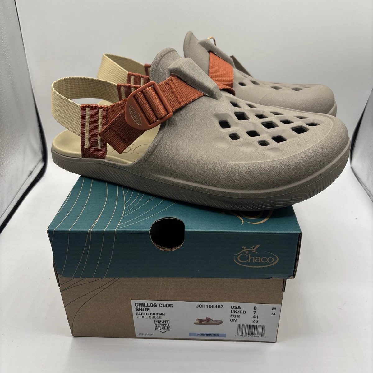 NEW MENS CHACO CHILLOS MOSS‎ GREEN BROWN CLOSED TOE CLOG SLIP ON SANDAL SHOE 8 Amazon.com | Chaco Men main image 2
