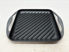 Le Creuset Grill Griddle Plate Tray Square 24 Cast Iron Grey