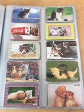 Schede telefoniche giapponesi Ntt Tema Gatti e Cani - LOTTO 10 SCHEDE