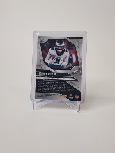 Johnny Wilson 2024 Prizm Purple Power Auto 34/49 - Philadelphia Eagles  - Picture 2 of 3