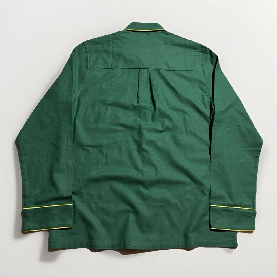 Conjunto de pijama Lake verde amarillo pipeado algodón manga larga para mujer mediano’s Foto 3 de 4